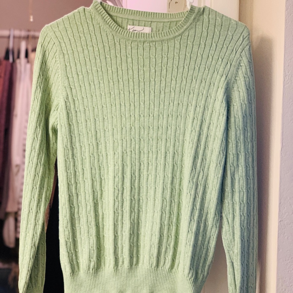 Sea foam green sweater